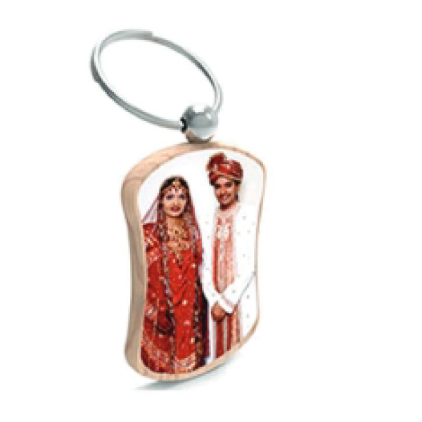 Wooden Color Double Side Print - 3.5 x5 cm