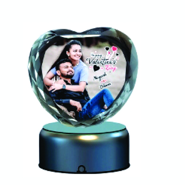 Single Side Crystal Printing - Heart