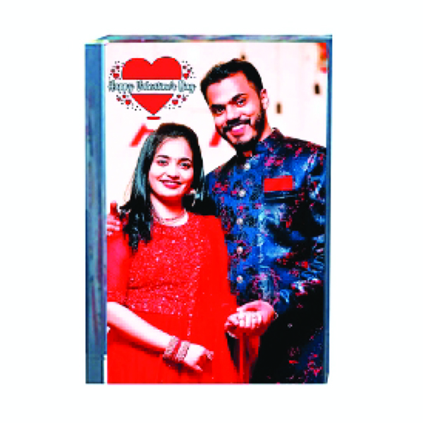 Single Side Crystal Printing Rectangle - Medium