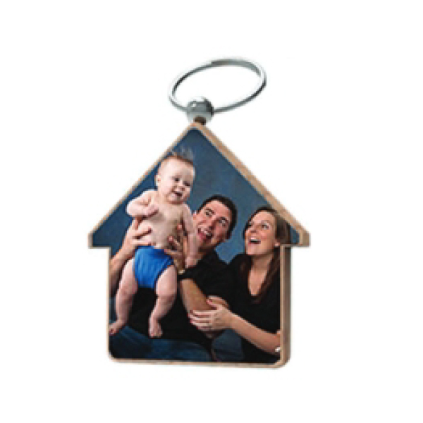 Wooden Color Double Side Print - 4.8x5 cm
