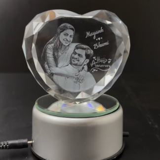 3D Heart Crystal - 9.7*8.7*4