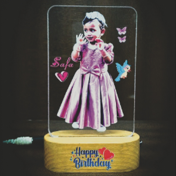 2D Glass Light Gift Color Print - 4x6.5 in, Rectangle