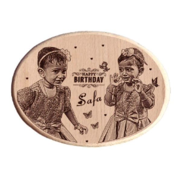 Wooden Engraving Table Top - 8x6 in