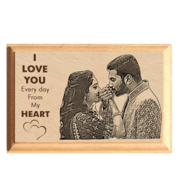 Wooden Engraving Table Top - 18x12 in