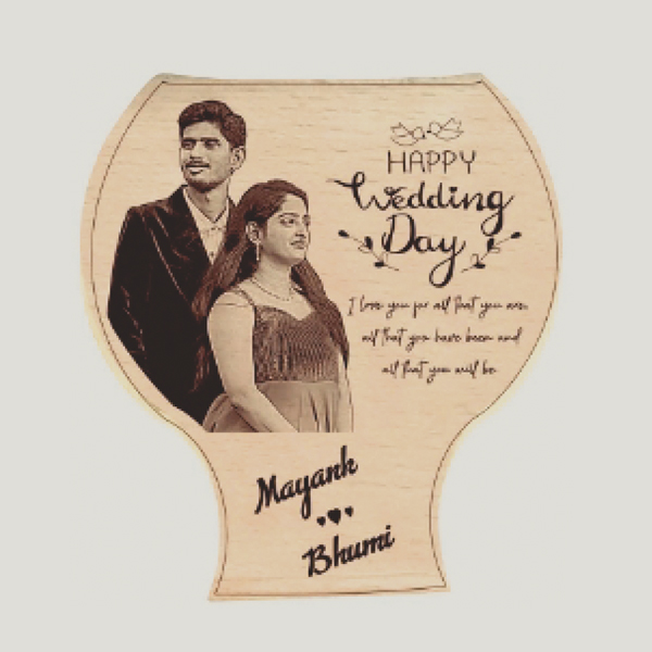Wooden Shape Engraving Table Top - 7x7 in, Tank