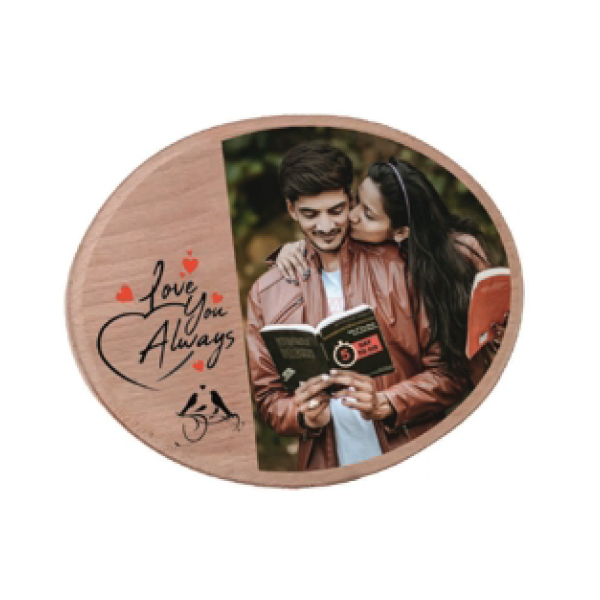 Wooden Color Print Table Top - 8x6 in