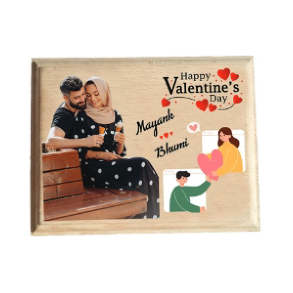 Wooden Color Print Table Top - 12x8 in