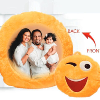 Emoji Fur Pillow - 15x15 in, 3