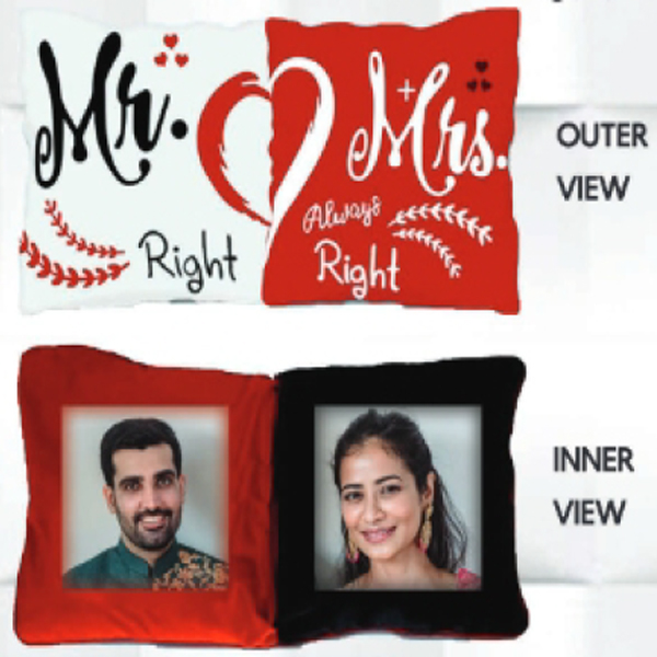 Mr&Mrs Pillow - 30x15 in