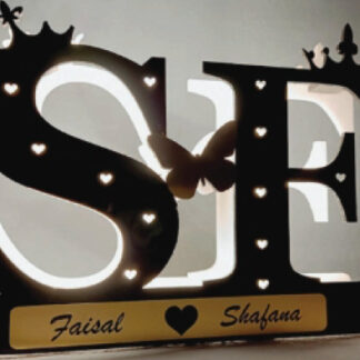 Shadow Wall Light Frames - 12 in, Text