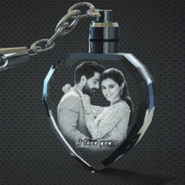 2D Crystal Engraving - 3x3 cm, Heart