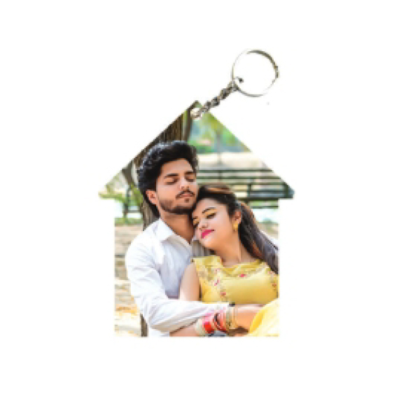 Wooden Color Double Side Print - 4.9x5.9cm