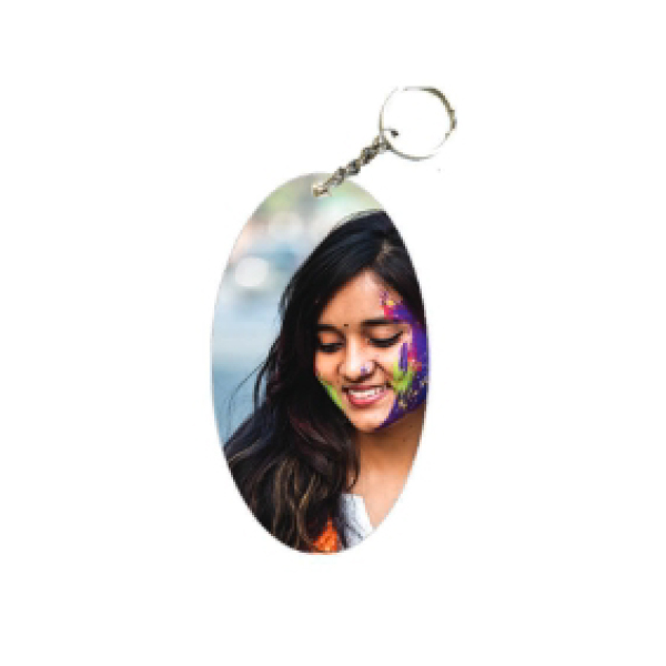 Wooden Color Double Side Print - 4.8x5 cm