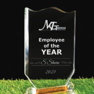 Trophy - Crystal & Glass - 8 in