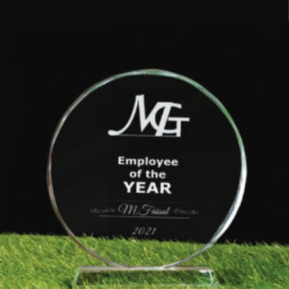 Trophy - Crystal & Glass - 8 in