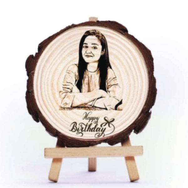 Wooden Engraving Table Top - 10x10 in