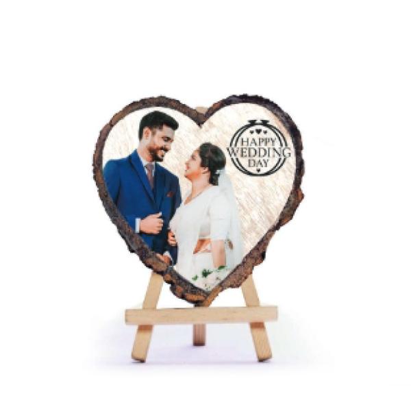 Wooden Color Print Table Top - 5x5 in