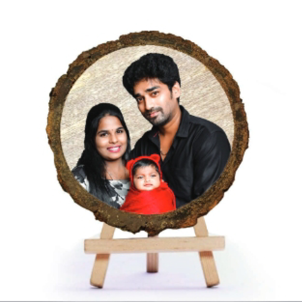 Wooden Color Print Table Top - 10x10 in