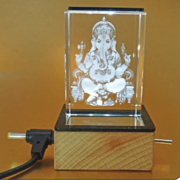 Car Dashboard Idol -3D Crystal - 3.5x2.5 in