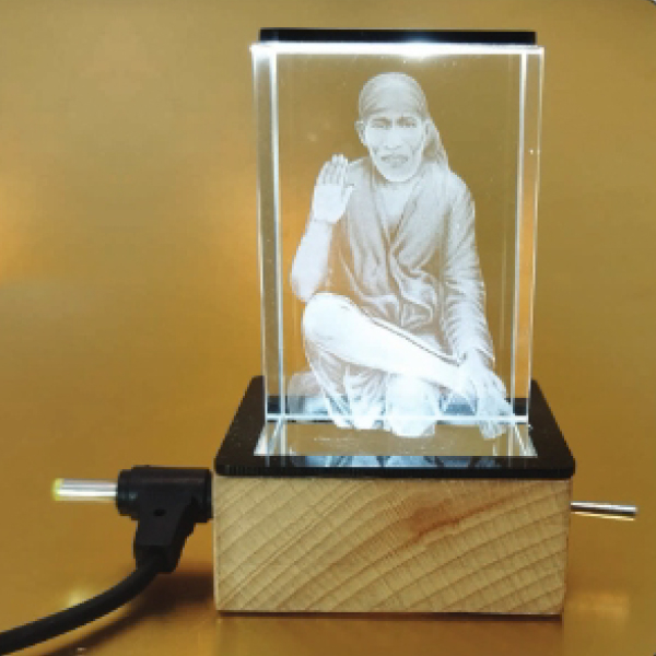 Car Dashboard Idol -3D Crystal - 3.5x2.5 in