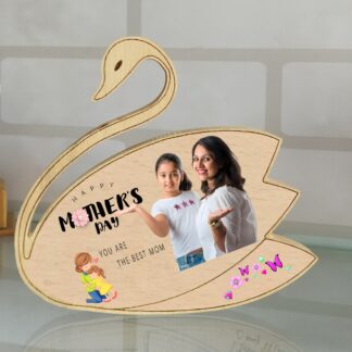 Wooden Shape Color Print Table Top - 6.5x6.5 in, Duck