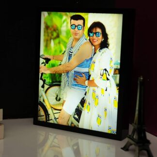 Tabletop LED Photo frame (Glass Look) - 7 x 9 in